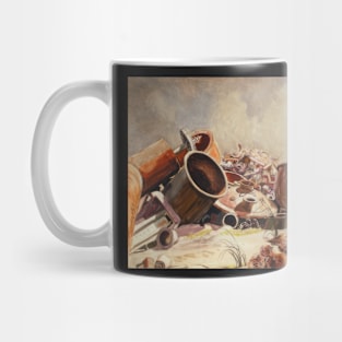 still life scrap iron 1929 - Charles Burchfield Mug